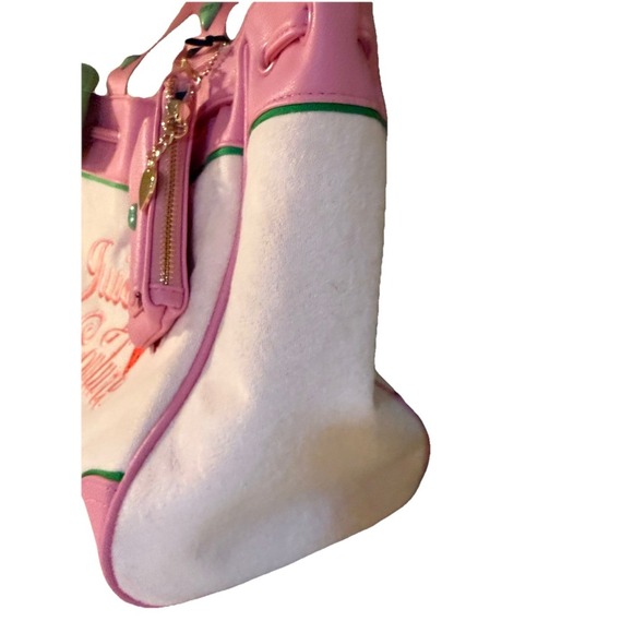 Juicy Couture Retro Strawberry Tote Daydreamer Bag Cherry Blossom Green Pink - Picture 6 of 12
